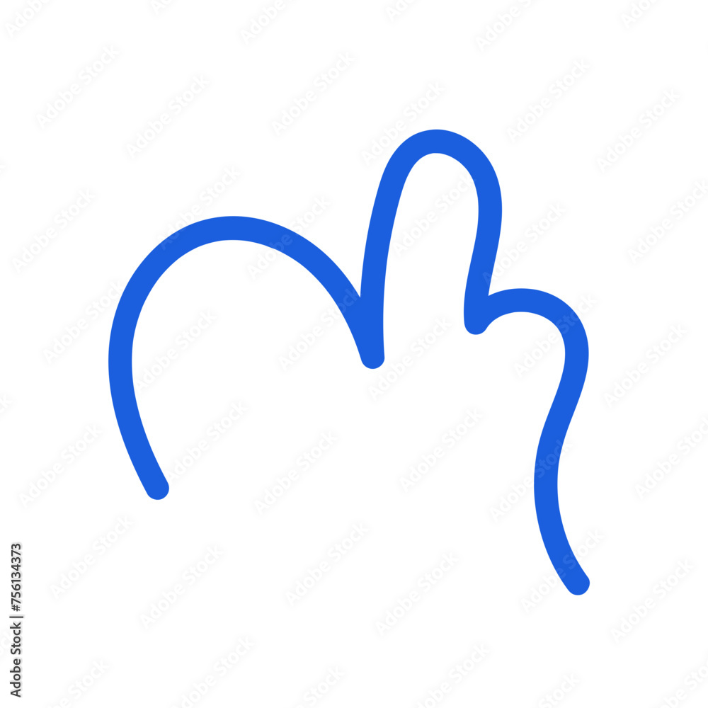 Colourful Squiggly Vector Line Colourful Squiggly Vector Line