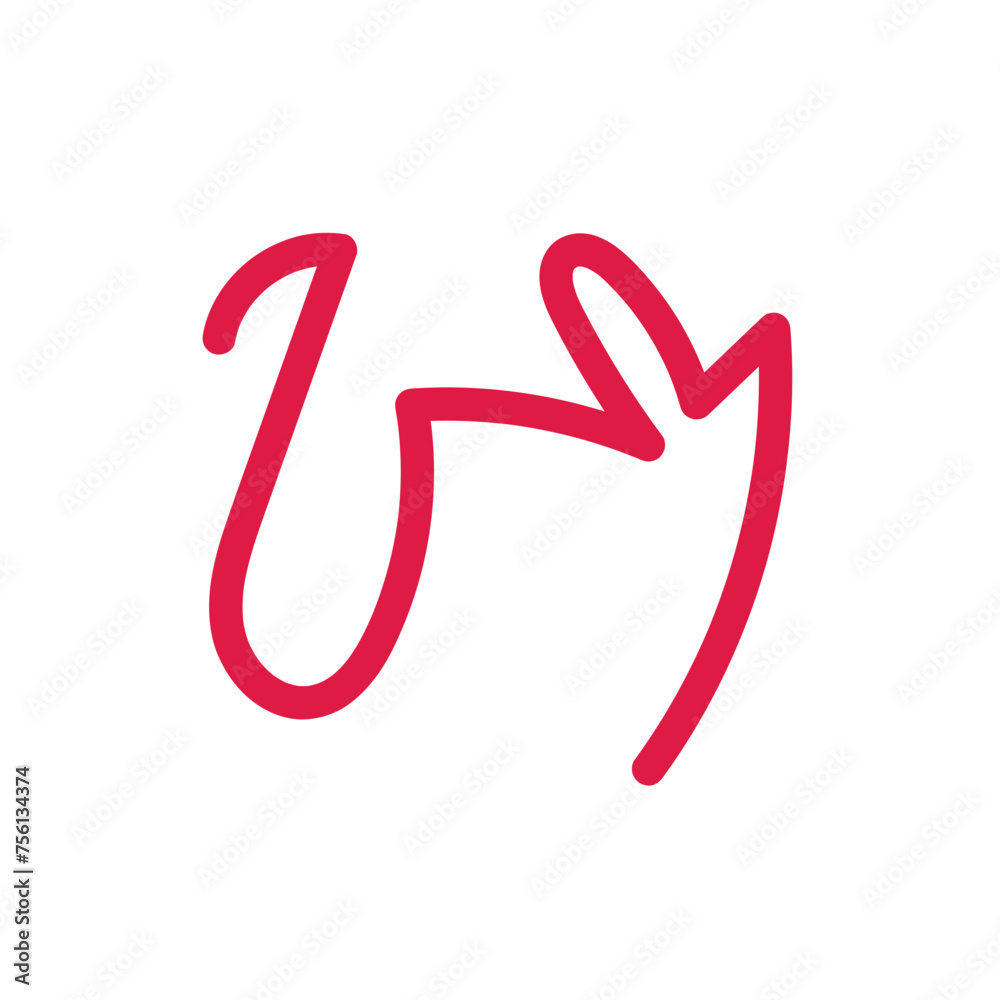 Colourful Squiggly Vector Line Colourful Squiggly Vector Line