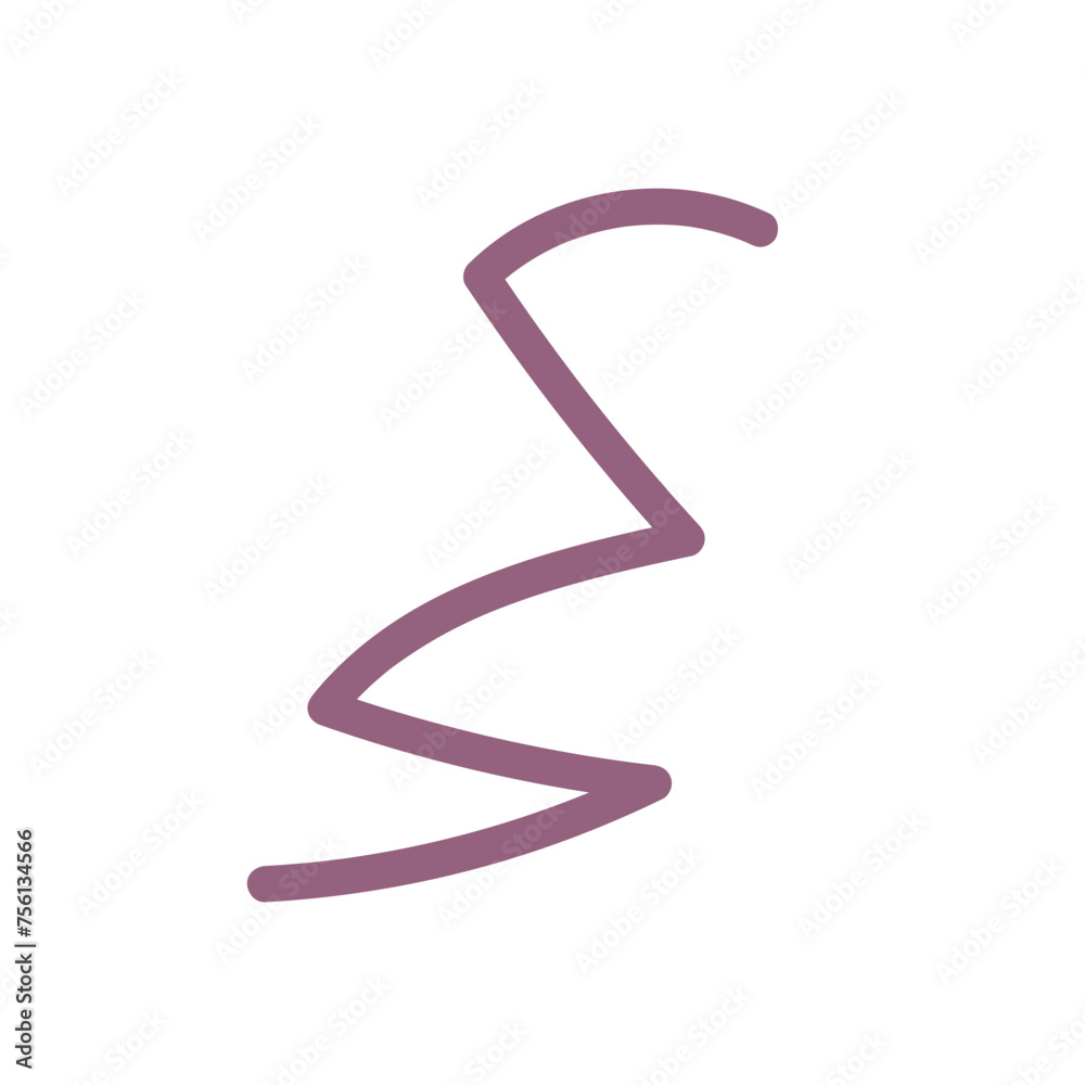 Colourful Squiggly Vector Line Colourful Squiggly Vector Line