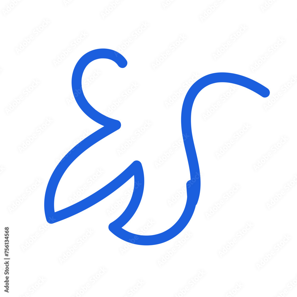 Colourful Squiggly Vector Line Colourful Squiggly Vector Line