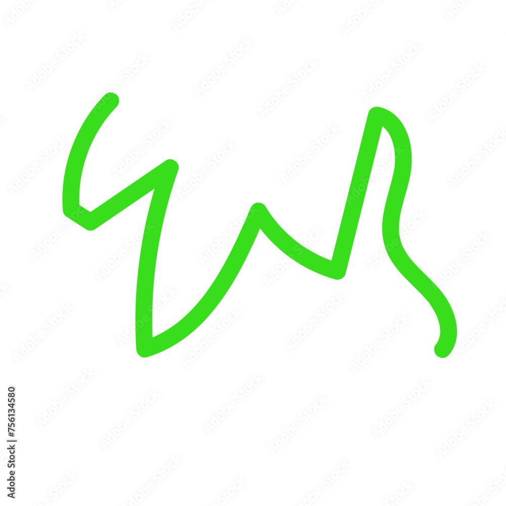 Colourful Squiggly Vector Line Colourful Squiggly Vector Line