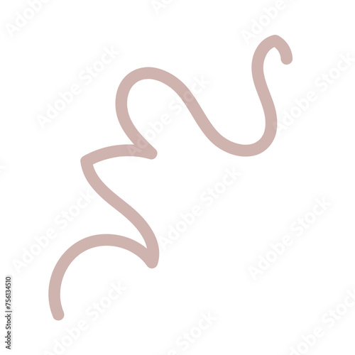 Colourful Squiggly Vector Line