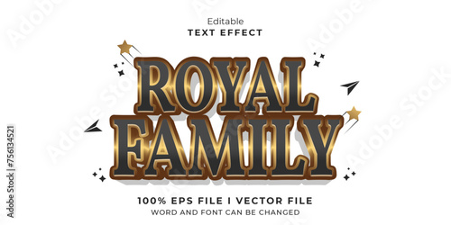 editable royal family text effect.typhography logo