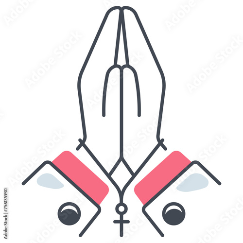 Praying Icon