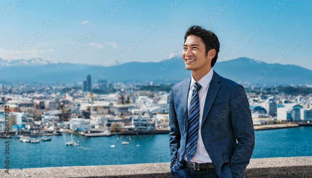 スーツを着た男性 スーツを着た男性