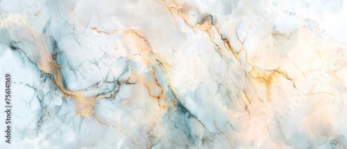 Closeup surface abstract marble pattern at the marble stone floor texture background. Illustration © Artem