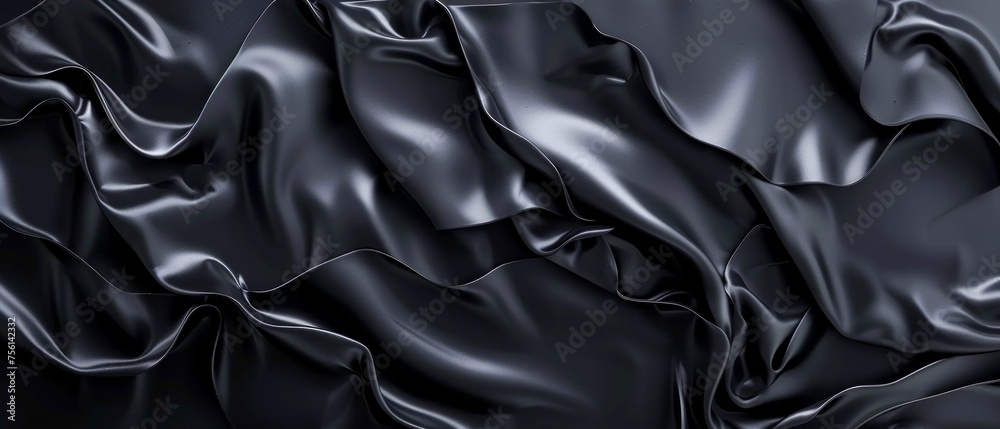 Fototapeta premium Rubber texture dark color abstract background. Illustration