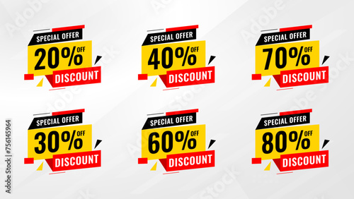 Discount sale labels vector template. Price Drop, big sale, final sale, flash sale background. Discount Promotion marketing poster design for web and Social.