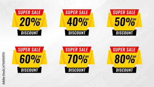 Discount sale labels vector template. Price Drop, big sale, final sale, flash sale background. Discount Promotion marketing poster design for web and Social.