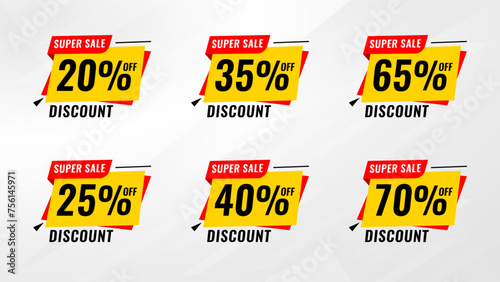 Discount sale labels vector template. Price Drop, big sale, final sale, flash sale background. Discount Promotion marketing poster design for web and Social.