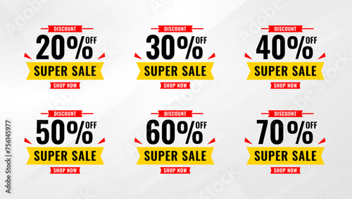 Discount sale labels vector template. Price Drop, big sale, final sale, flash sale background. Discount Promotion marketing poster design for web and Social.