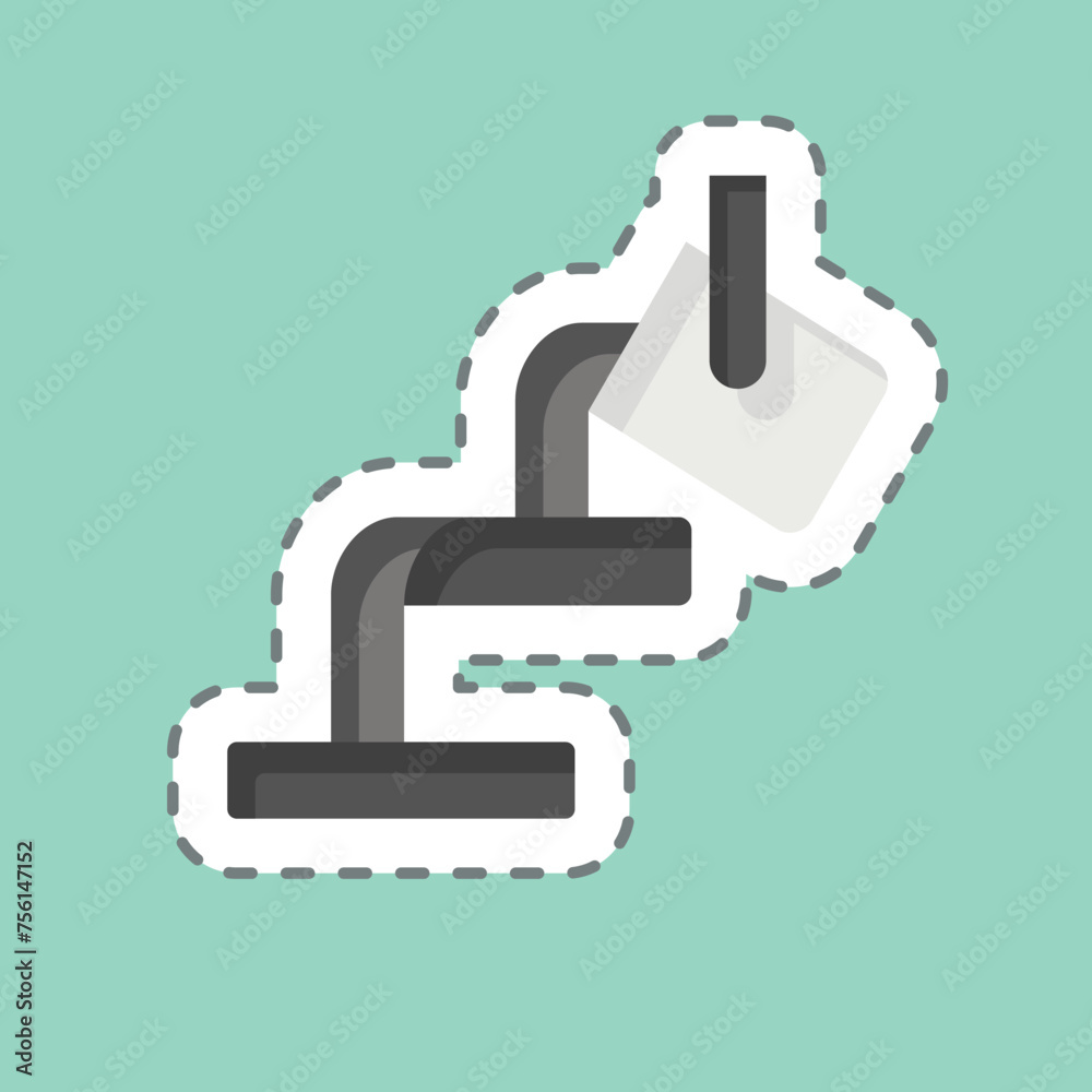 Sticker line cut Melted. related to Mining symbol. simple design editable. simple illustration Sticker line cut Melted. related to Mining symbol. simple design editable. simple illustration