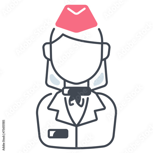 Flight Attendant Icon