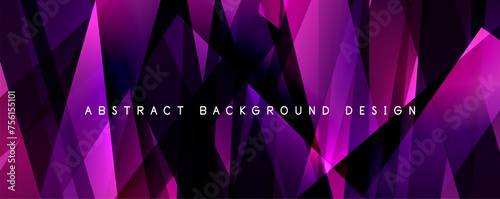 Breaking Glass Background, Kaleidoscope effect. Transparent Straight Lines. Dynamic Light Rays effect. Vector Illustration For Wallpaper, Banner, Background, Card, Book Illustration, landing page