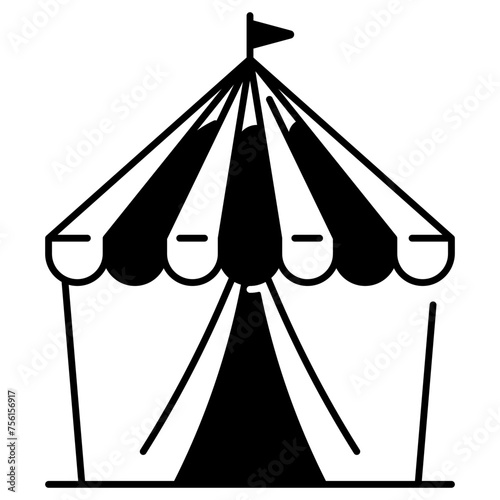 Circus Tent Icon