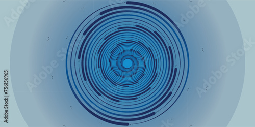 Spiral sound wave rhythm line dynamic abstract vector background