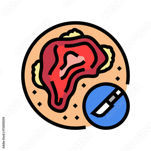 debridement surgery color icon vector. debridement surgery sign. isolated symbol illustration
