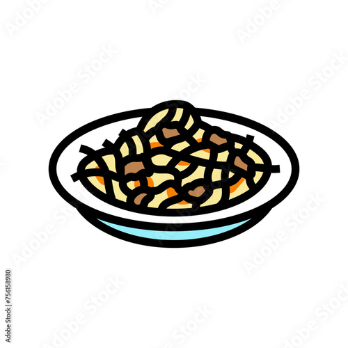 som tum salad thai cuisine color icon vector. som tum salad thai cuisine sign. isolated symbol illustration