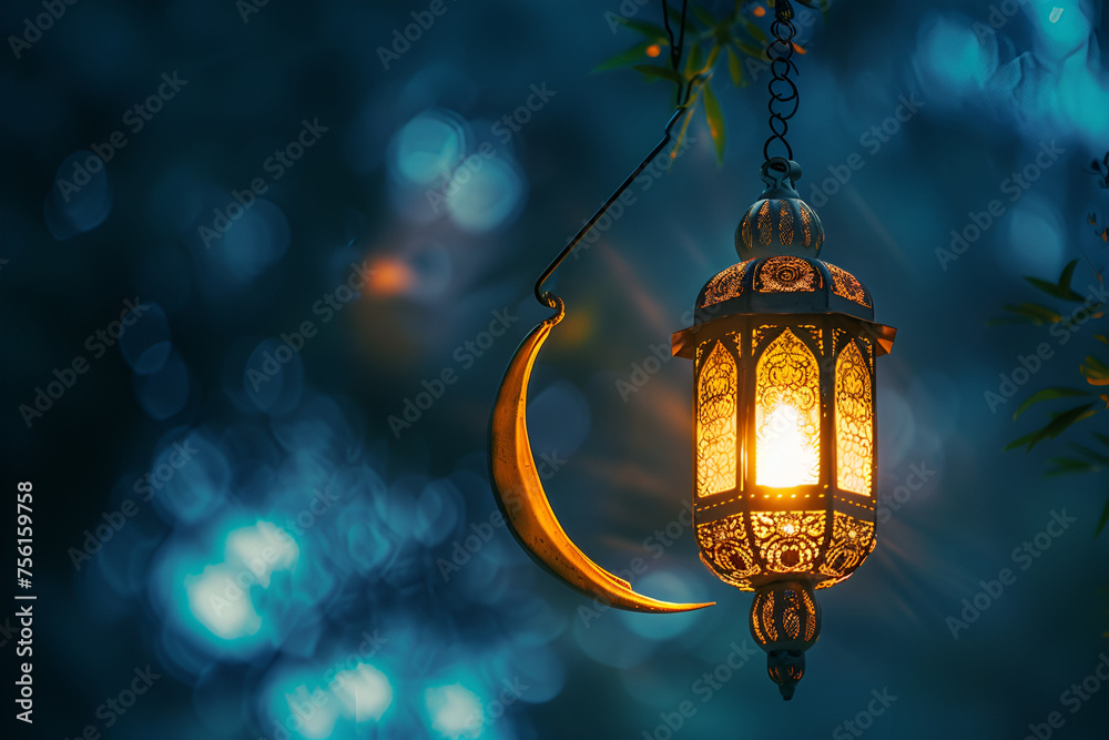 Holy Ramadan Kareem moon month of fasting for Muslims. Copy Space Holy Ramadan Kareem moon month of fasting for Muslims. Copy Space