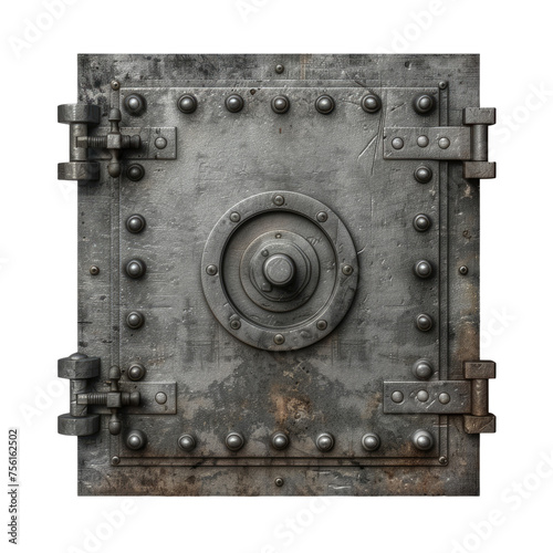 metal safe isolated on transparent background