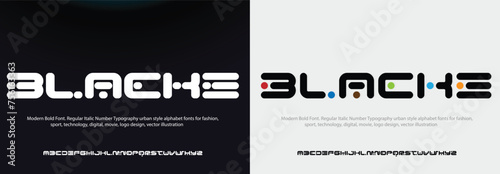 Sport Modern Italic Alphabet Font. Typography urban style fonts for technology, digital, movie logo design. vector illustration