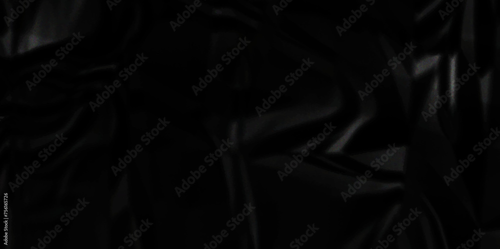 Obraz premium Black crumpled paper background texture pattern overlay. wrinkled high resolution arts craft and Seamless white crumpled paper. 