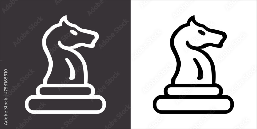 IIlustration Vector graphics of Chess icon IIlustration Vector graphics of Chess icon
