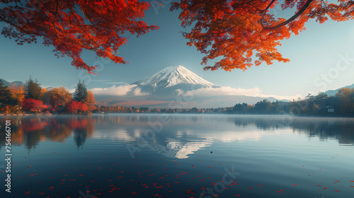 Autumn Season on Mountain Fuji © rouda100