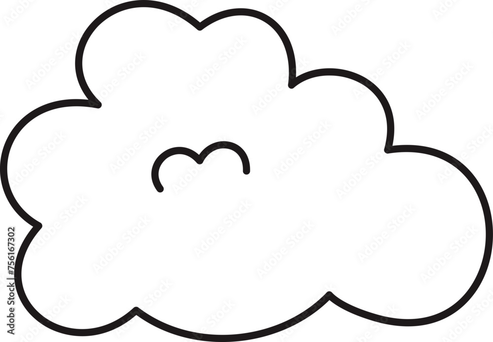 Cloud Line Illustration Cloud Line Illustration