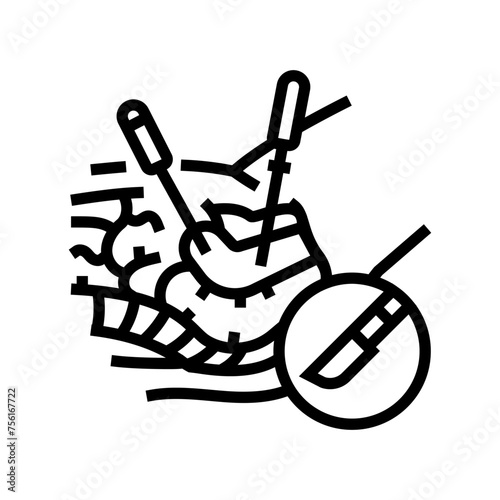 gynecologic laparoscopy line icon vector. gynecologic laparoscopy sign. isolated contour symbol black illustration