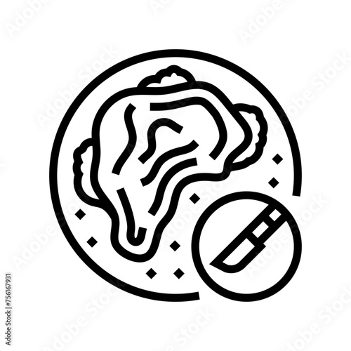debridement surgery line icon vector. debridement surgery sign. isolated contour symbol black illustration
