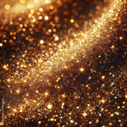 Abstract golden shiny glittering background