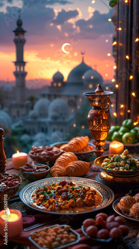 Ramdan iftar, Ramadan concept. 
