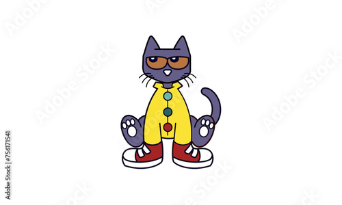Cool Cat Mascot Design © wonderkidstudio