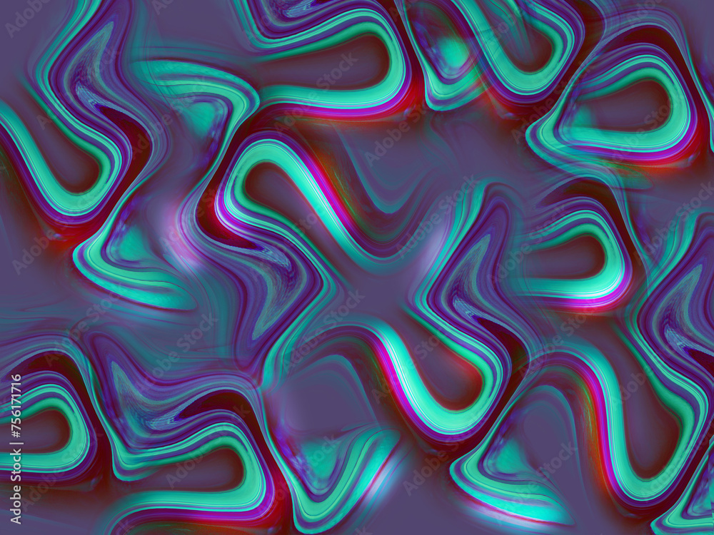 Obraz premium abstract blue and red shapes pattern background with some smooth lines in it and some spots on it