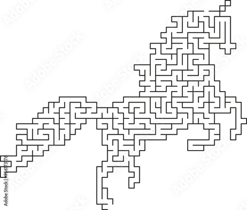 Unicorn Maze Puzzle 