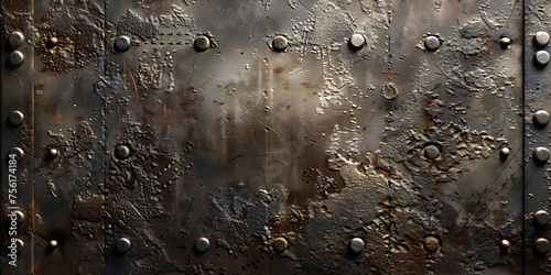 Steel painted texture with rust Flat Ironclad Texture .Background Weathered rust and scratched steel texture background 3d illustration. photo