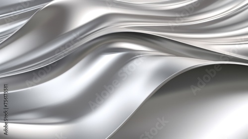 Abstract background with silver metallic surface. Metallic background. Luxurious. Geometric shapes. Realistic metal abstract business background © ORG