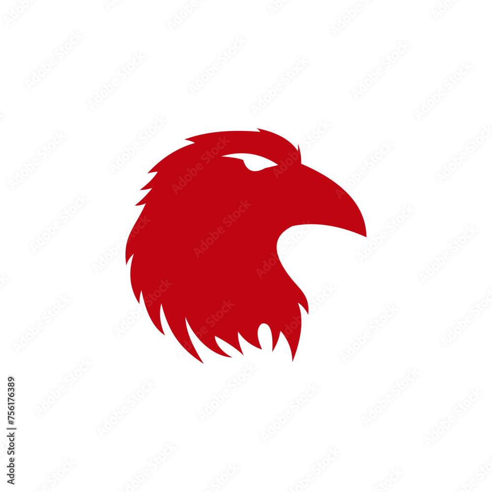 Fototapeta premium Head of raven, mascot logo design