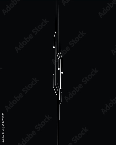 A simple computer chip electronic circuit board background 