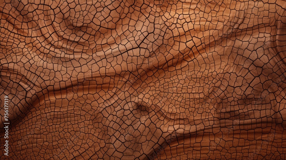 Fototapeta premium Delve into the organic warmth of a wooden cut texture. Ai Generated