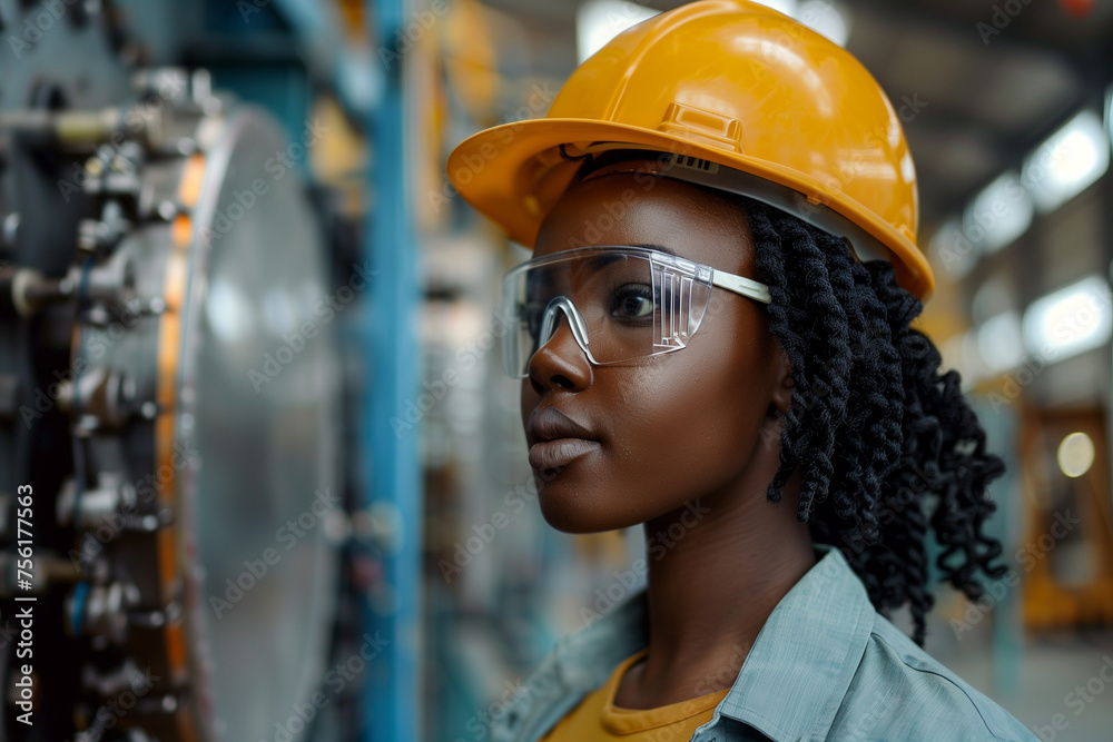 Black woman worker african american 
