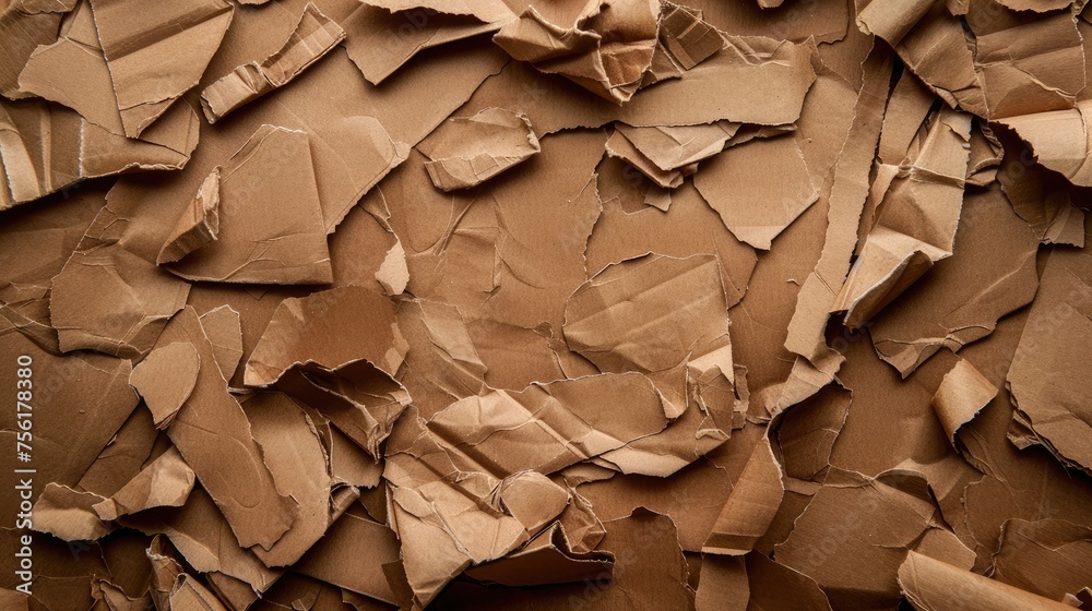 Brown cardboard texture background, a rustic canvas embodying natural charm and tactile warmth, Ai Generated.