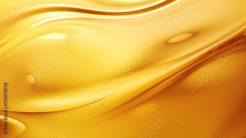 golden oil liquid background Cosmetic product template with oil. Olive oil. Vegetable oil background.