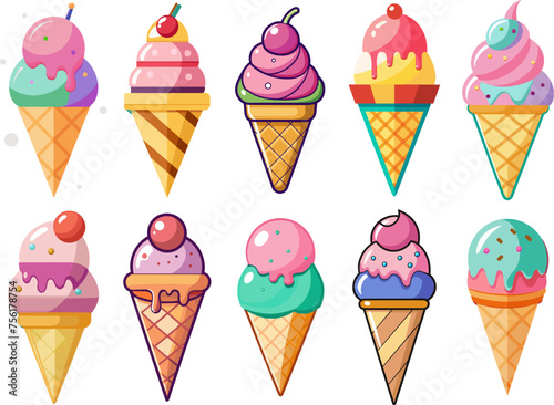 Minimalist sunflower beach woman umbrella trendy elemant vintage car ice cream cone element sunglasses tshirt tropical leave summer fruit watermelon Silhouette Vector Graphics element illustration