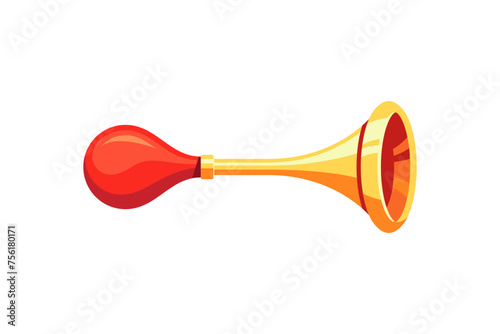 Signal horn vector isolated on white background.