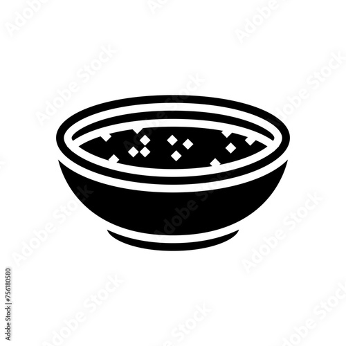 tamarind sauce thai cuisine glyph icon vector. tamarind sauce thai cuisine sign. isolated symbol illustration