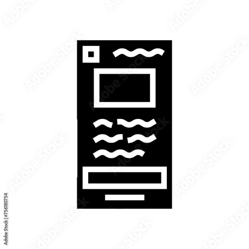 wireframe ux ui design glyph icon vector. wireframe ux ui design sign. isolated symbol illustration