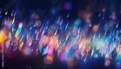A colorful, glittery background with a lot of sparkles