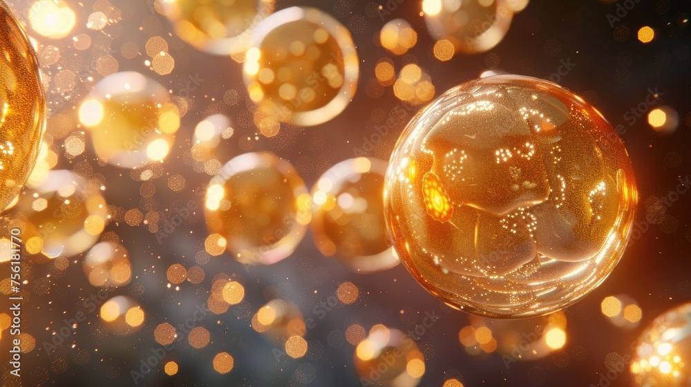 Creative depiction of embryonic stem cells in a captivating image. Ai Generated Creative depiction of embryonic stem cells in a captivating image. Ai Generated